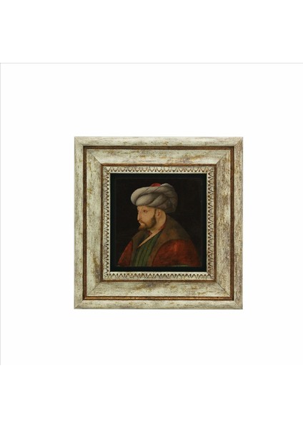 Fatih Sultan Mehmet Baskılı Doğaltaş Tablo (20 x 20 Krt-90)
