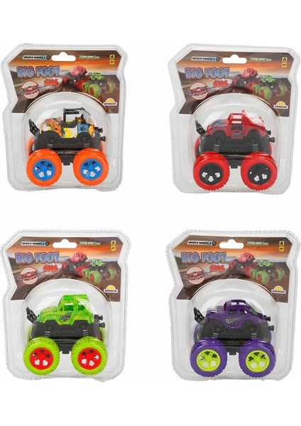 Maxx Wheels Big Foot 4x4 Sürtmeli Araba -1 Adet Stokta Olan Gönderilir