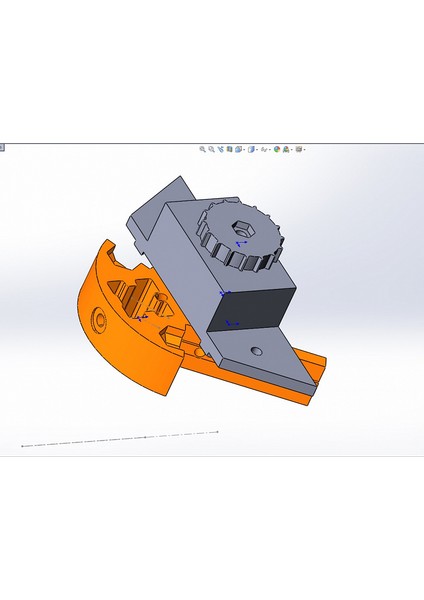 Kayış Gergisi Anycubic Kossel Kasnağı (solidworks İçin Stl Ve Dosyalar) (Plastik Aparattır)