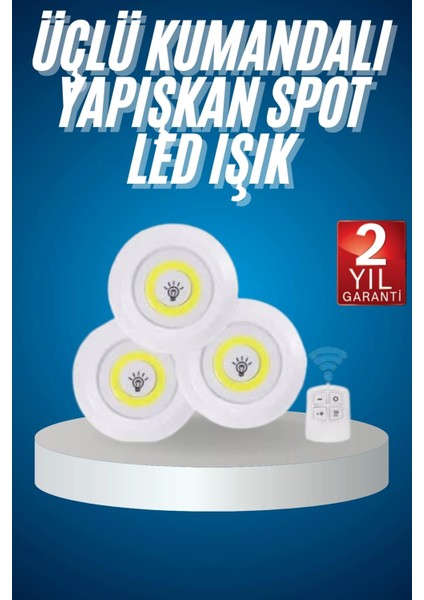Kablosuz Pilli Işıldak Masa Lambası Mutfak Tezgah Altı Banyo Dolabı Dolap Içi