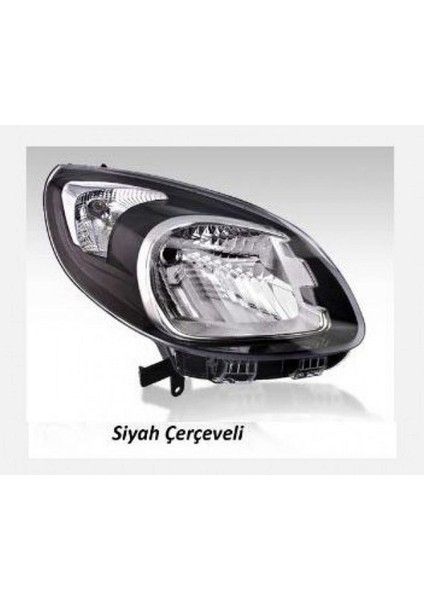 Komple Far Sağ Manuel [ Renault Kangoo 13 - Siyah Çerçeveli ] Dpmah
