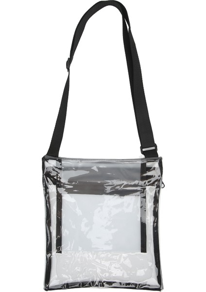 Spor Etkinlikleri Için Ayarlanabilir Omuz Askılı ve Iç Cepli Şeffaf Askılı Çanta Siyah (Yurt Dışından) fırsatları