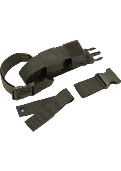 Bacak Su Isıtıcısı Kılıfı Bacak Kılıfı Molle Su Şişesi Çantası Çok Fonksiyonlu Açık Hava Kamp Yürüyüş Yeşil (Yurt Dışından)