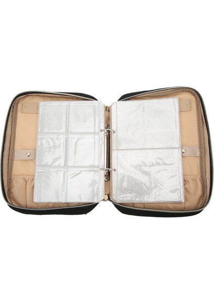 Seyahat Takı Organizatör Vaka Taşınabilir Takı Depolama Rulo Temizle Bağlayıcı Çanta Küpe Kolye Siyah (Yurt Dışından) fırsatları