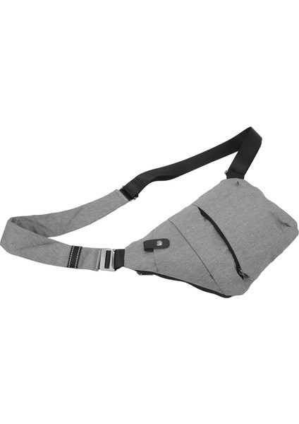 Sling Göğüs Çantası Moda Önler Hırsızlık Su Geçirmez Yüksek Kapasiteli Basit Omuz Çantası Açık Bisiklet Için Gri (Yurt Dışından) fiyatları