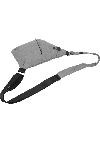 Sling Göğüs Çantası Moda Önler Hırsızlık Su Geçirmez Yüksek Kapasiteli Basit Omuz Çantası Açık Bisiklet Için Gri (Yurt Dışından) modelleri