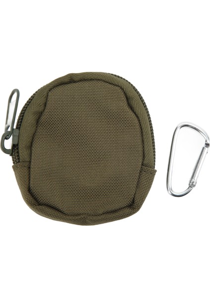 Mini Anahtar Çantası Taşınabilir Aşınmaya Dalı 1000D Yuvarlak Naylon Taşıma Çantası Üçgen Toka ile Açık Kulaklık Için Yeşil (Yurt Dışından)