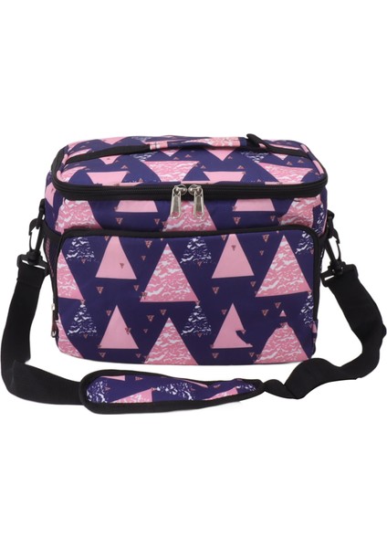 Yalıtımlı Öğle Yemeği Çantası Su Geçirmez Büyük Kapasiteli Taşınabilir Soğutma Öğle Yemeği Çantası Açık Kamp Seyahat Için Üçgen (Yurt Dışından)
