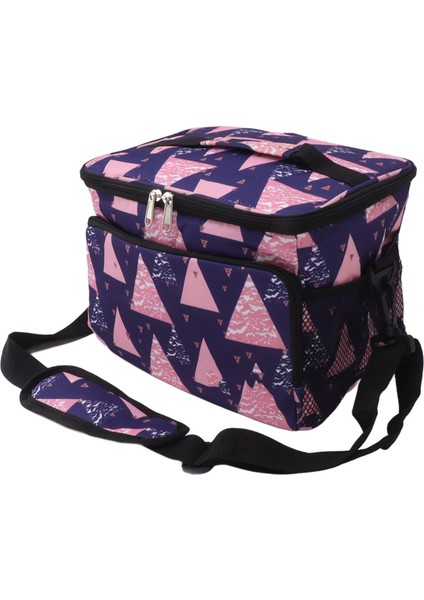 Yalıtımlı Öğle Yemeği Çantası Su Geçirmez Büyük Kapasiteli Taşınabilir Soğutma Öğle Yemeği Çantası Açık Kamp Seyahat Için Üçgen (Yurt Dışından) indirimleri
