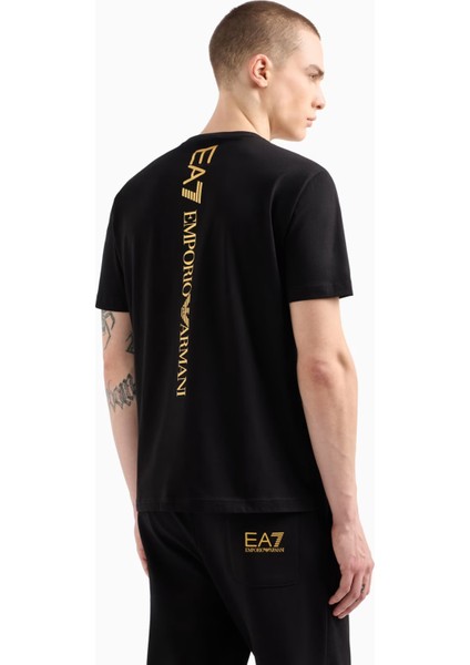 Bisiklet Yaka Siyah Erkek T-Shirt Traın Logo Serıes Tee fırsatları