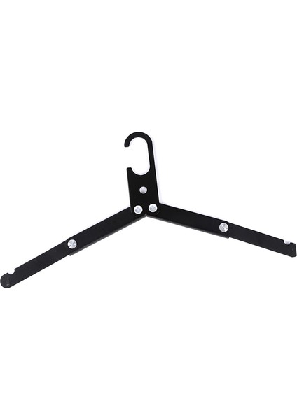 Seyahat Askısı Katlanabilir Tasarım Alüminyum Alaşımlı Yüksek Mukavemetli Hafif Katlanır Elbise Askısı Ev Tirp Siyah (Yurt Dışından) modelleri