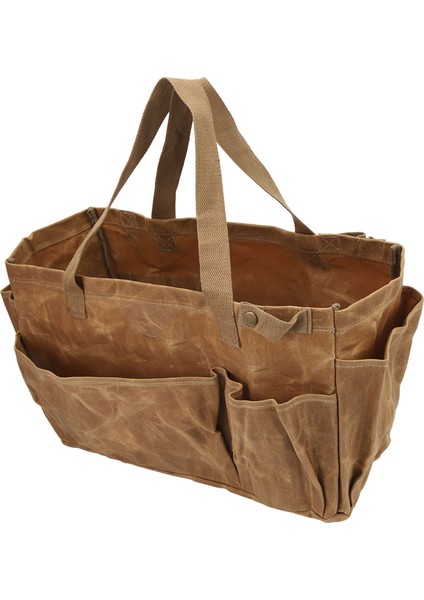 Tuval Pot Çanta Su Geçirmez Aşınmaya Dalı Büyük Kapasiteli Rahat Kavrama Kanvas Çanta Kamp Haki (Yurt Dışından)