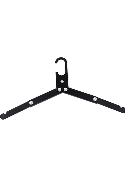 Seyahat Askısı Katlanabilir Tasarım Alüminyum Alaşımlı Yüksek Mukavemetli Hafif Katlanır Elbise Askısı Ev Tirp Siyah (Yurt Dışından) fırsatları