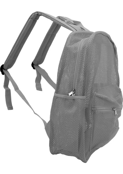 Örgü Sırt Çantası Ağır Hafif Büyük Kapasiteli Yıkanabilir See Through Sırt Çantası Yüzme Plaj Spor Gri (Yurt Dışından) fırsatları