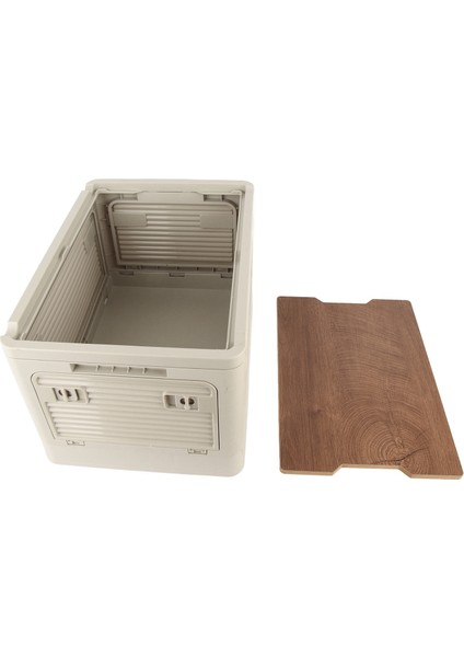 Katlanır Saklama Kutusu 36L Büyük Kapasiteli Su Geçirmez Taşınabilir Plastik Eşya Kutuları Açık Kamp Için Haki(5 Kapı) 36L 44.3X31.5X2 6CM/17.4X12.4X10. 2in (Yurt Dışından)