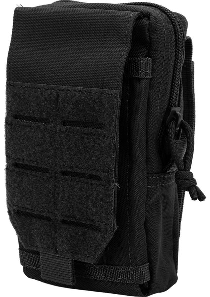 Molle Cep Telefonu Kemer Çantası Çok Amaçlı Yardımcı Bel Çantası Erkekler Için Çift Katmanlı Bel Çantası Açık Hava Kamp Balıkçılık Siyah (Yurt Dışından)