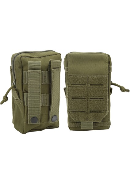 Molle Cep Telefonu Kemer Çantası Çok Amaçlı Yardımcı Bel Çantası Erkekler Için Çift Katmanlı Bel Çantası Açık Hava Kamp Balıkçılık Od Yeşil (Yurt Dışından) fiyatları