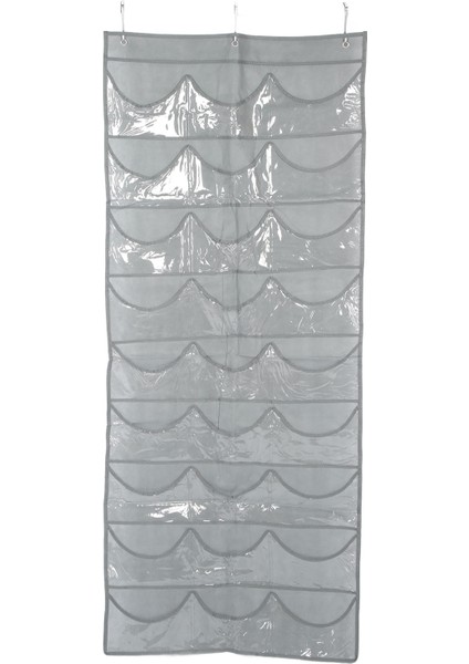 Kapı Şapka Organizatör Çok Amaçlı Moda Basit 27 Cepler Asılı Şapka Tutucu Kapılı Gardırop Sundurma Gri (Yurt Dışından)