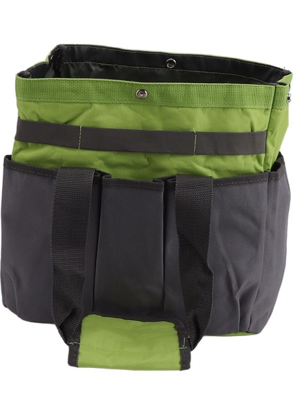 Bahçe Alet Çantası 600D Oxford Kumaş Pe Taşınabilir Bahçe Araç Kiti Tutucu Organizatör Ev Kamp Için Çoklu Cepler ile Gri ve Yeşil (Yurt Dışından) modelleri