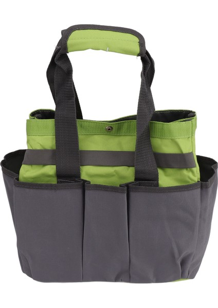 Bahçe Alet Çantası 600D Oxford Kumaş Pe Taşınabilir Bahçe Araç Kiti Tutucu Organizatör Ev Kamp Için Çoklu Cepler ile Gri ve Yeşil (Yurt Dışından) fırsatları