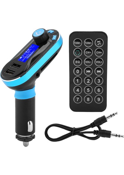 Kablosuz Araba Çift USB Port Bluetooth Mp3 Fm Verici Radyo Araba Kiti (Yurt Dışından)