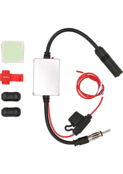 12V Güç Dın Fiş Konnektörü ile Deniz Rv Kamyon Suv Için Araba Stereo Fm Radyo Anten Sinyal Sabitleyici (Yurt Dışından) fırsatları