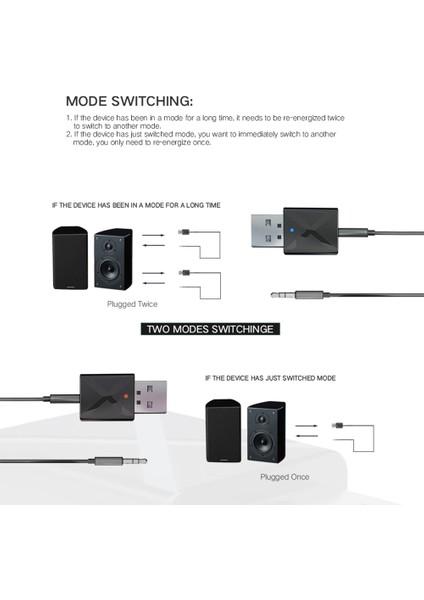KN320 Ses Adaptörü USB Bt 2'si 1 Arada Verici/alıcı Adaptörü Mini Taşınabilir Kulaklık Ses Kablosuz Alıcı (Yurt Dışından) indirimleri