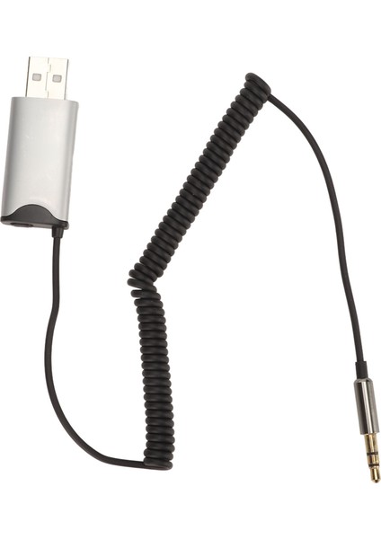 Bt Aux Adaptörü USB 2.0 Ila 3.5mm Kolay Bağlantı Dahili Mikrofon 11YD Mesafe Aux Bt Alıcısı Araba Ev Bilgisayarı Için (Yurt Dışından)