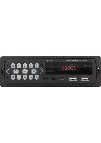 Tek Din Araba Mp3 Radyo Çalar Destek U Disk Aux Bluetooth Hafıza Kartı Hd Kayıpsız Müzik USB Araba Multimedya Oynatıcısı (Yurt Dışından)