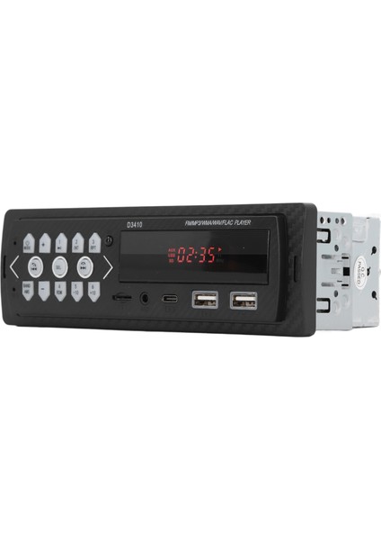 Tek Din Araba Mp3 Radyo Çalar Destek U Disk Aux Bluetooth Hafıza Kartı Hd Kayıpsız Müzik USB Araba Multimedya Oynatıcısı (Yurt Dışından)