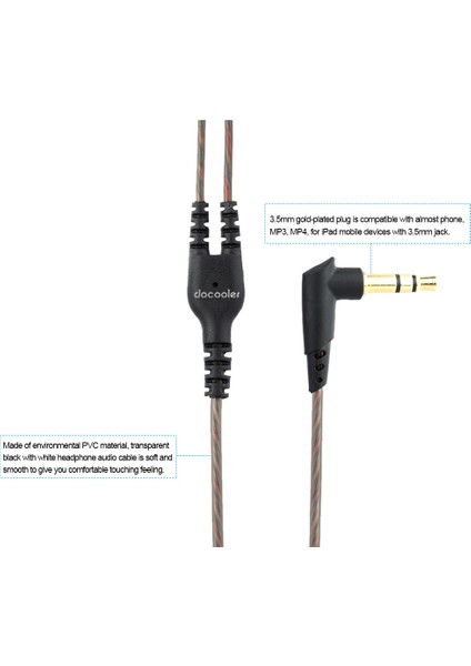 3,5 mm Kablolu Kulaklık Ses Kablosu Yedek Kulaklıklar Mmcx Konnektörü Shure SE215/ SE315 / SE425 / SE535 UE900 Ultrazone Iq Için Ayrılabilir Sony Kulaklıklar Için (Yurt Dışından) fiyatları