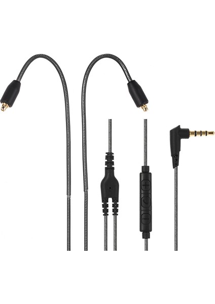 3,5 mm Kablolu Kulaklık Kablosu Çıkarılabilir Yedek Kulaklık Kablosu Mikrofon Mmcx Konnektörü Shure SE215 SE315 SE425 SE535 SE846 UE900 Kulaklıklar Gri (Yurt Dışından) fırsatları