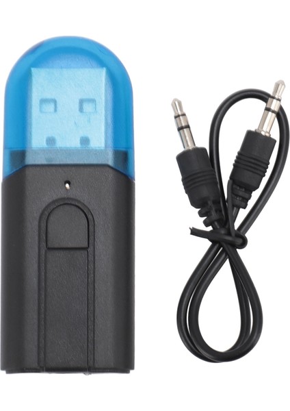 Bluetooth 5.0 Araç Adaptörü Profesyonel 2'si 1 Arada 3,5 mm Aux Jakı Bluetooth Verici Alıcı Araba Ev Stereo Kulaklık Pc Tv Için (Yurt Dışından)