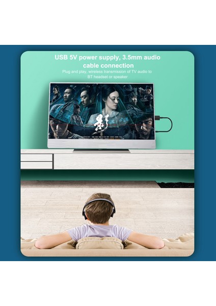 ZF-169S USB Bluetooth 5.0 Ses Alıcısı Verici Kablosuz Müzik Dongle Adaptörü 3.5mm Aux Jakı Araba Tv Pc Hoparlör Kulaklık (Yurt Dışından) modelleri