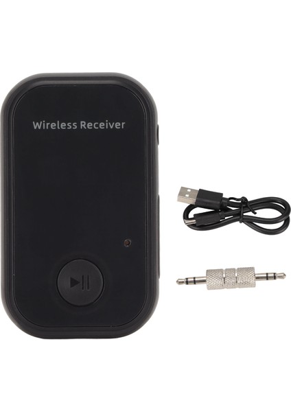 Araba Kablosuz Bluetooth Ses Adaptörü Çok Işlevli Taşınabilir Eller Serbest Arama Aux Müzik Alıcısı (Yurt Dışından)