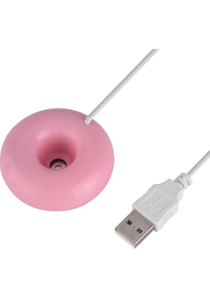 Taşınabilir Mini Donut Şekilli USB Atomizasyon Sprey Nemlendirici Ev Ofis Araba Pembe (Yurt Dışından)