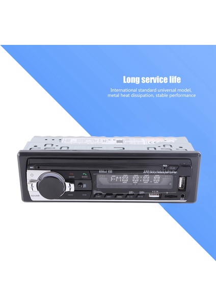 Çift USB Araç Üstü Fm Radyo Bluetooth Eller Serbest Arama Kayıpsız Müzik Mp3 Çalar (Yurt Dışından)