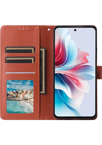 Realme C75 Kılıf Cüzdan Standı Görünüm Pu Deri Telefon Kılıfı (Yurt Dışından)