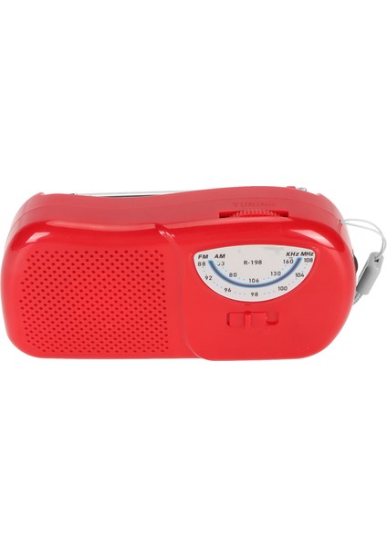 Am Fm Radyo Profesyonel Yüksek Hassasiyet Dahili Hoparlör Net Ses Vintage Mini Cep Radyo Açık Hava Seyahat Ev Kırmızı (Yurt Dışından)