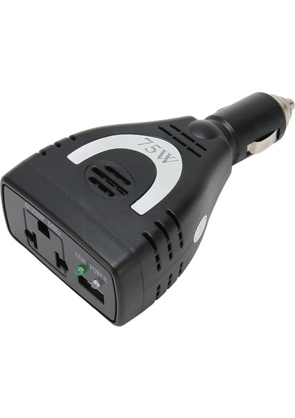 75W Araç Invertörü 12V Ila 220V USB Şarj Portu Düşük Voltaj Koruması Kararlı Çıkış Araç Güç Dönüştürücüsü (Yurt Dışından)