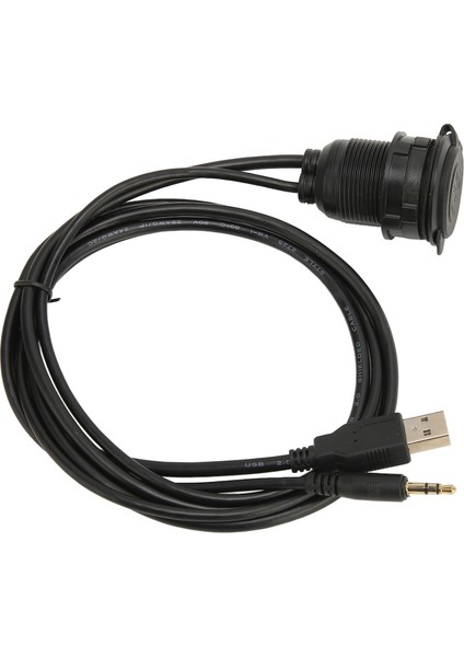 USB 2.0 3.5mm Aux Uzatma Kablosu Erkek Dişi Bağlantı Gömme Montajlı Uzatma Kablosu Araba Bisiklet Için (Yurt Dışından) fiyatları