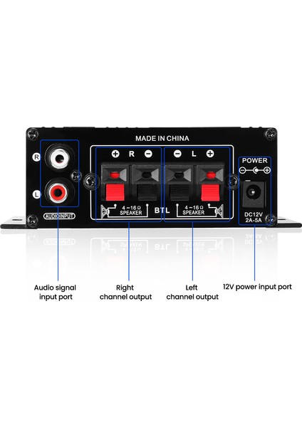 AK270 Mini Ses 2 Kanallı Stereo Güç Amplifikatörü Taşınabilir Ses Amplifikatörü Aux Girişli Hoparlör Amplifikatörü Araba ve Ev Için (Yurt Dışından) indirimleri