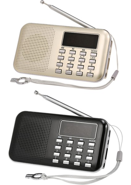 Y-896 Mini Fm Radyo Dijital Taşınabilir 3W Stereo Hoparlör Mp3 Ses Çalar Yüksek Sadakat Ses Kalitesi 2 Inç Ekran Desteği USB Sürücü Tf Kart Aux-In Kulaklık Çıkışı (Yurt Dışından)