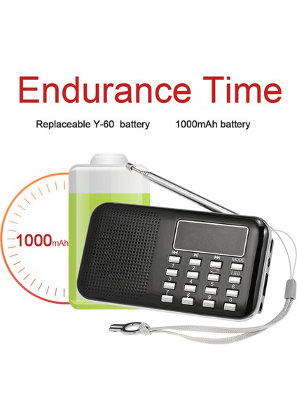 Y-896 Mini Fm Radyo Dijital Taşınabilir 3W Stereo Hoparlör Mp3 Ses Çalar Yüksek Sadakat Ses Kalitesi 2 Inç Ekran Desteği USB Sürücü Tf Kart Aux-In Kulaklık Çıkışı (Yurt Dışından) fırsatları