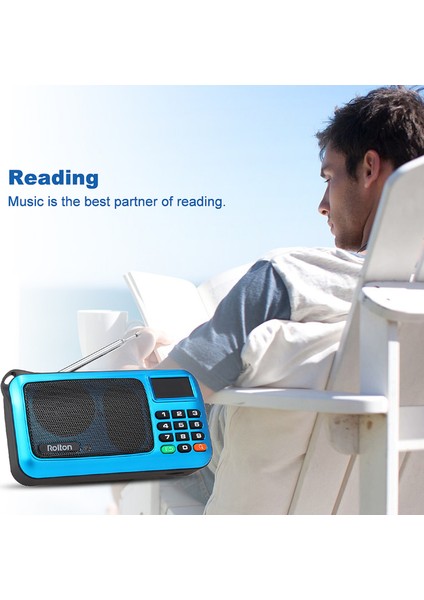 W405 Fm Dijital Radyo Taşınabilir USB Kablolu Bilgisayar Hoparlörü Hifi Stereo Alıcı El Feneri LED Ekran Desteği Tf Müzik Çalma (Yurt Dışından) modelleri