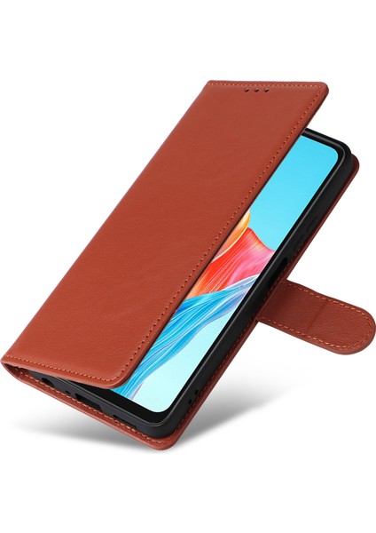 Realme C75 Kılıf Cüzdan Standı Görünüm Pu Deri Telefon Kılıfı (Yurt Dışından)