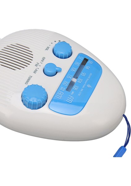 Am Fm Duş Radyo Su Geçirmez Taşınabilir Abs Banyo Radyo Dahili Hoparlör Pil ile Çalışan Duş Radyo (Yurt Dışından)