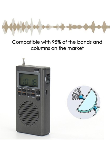 Fm Radyo Dijital Taşınabilir Stereo Hoparlör Mp3 Ses Çalar Yüksek Sadakat Ses Kalitesi (Yurt Dışından) fırsatları