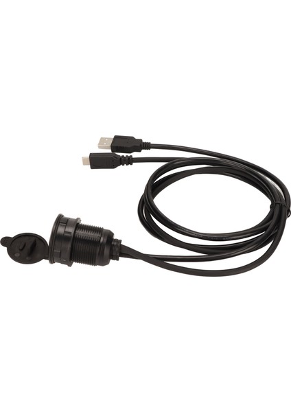Gösterge Paneli Montaj Uzatma Kablosu USB 2.0 Tip C 2.0 Port Erkek - Dişi Işıklı Gömme Panel (Yurt Dışından)