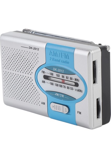 Taşınabilir Radyo Frekans Modülasyon Am Cep Transistörlü Radyo Hoparlör ve Kulaklık Girişi Gümüş Mavi (Yurt Dışından) indirimleri